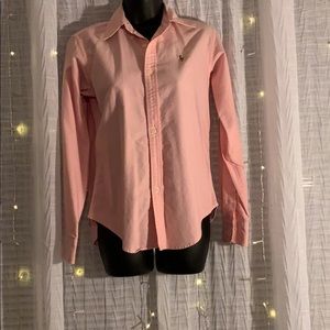 Pink long sleeve Polo shirt
